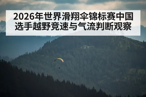 2026年世界滑翔伞锦标赛中国选手越野竞速与气流判断观察